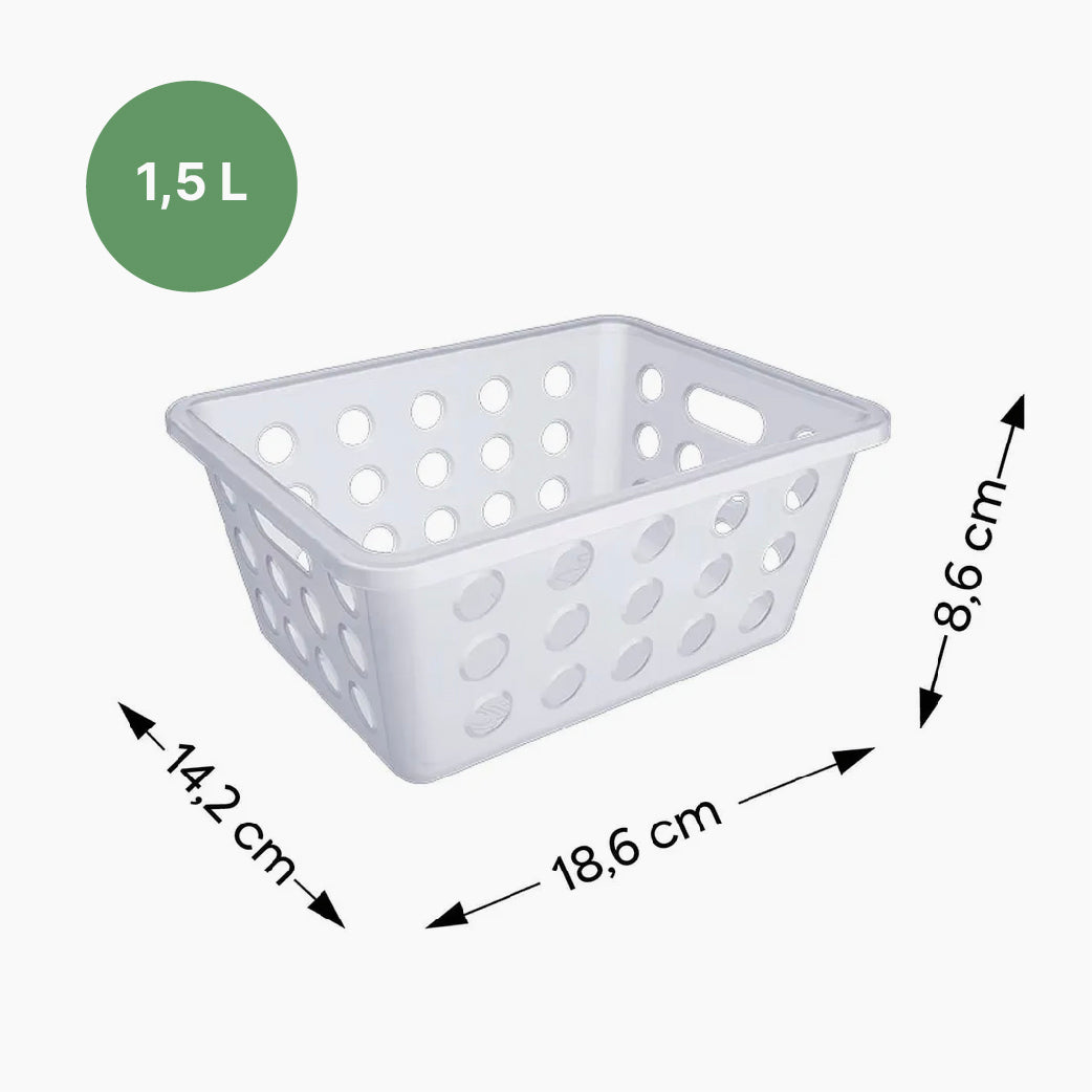 Cesta Pequeña 1,5 L Blanco