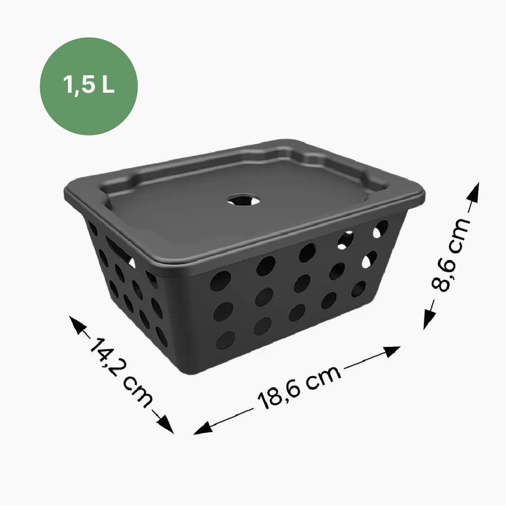 Cesta con Tapa Pequeña 1,5 L