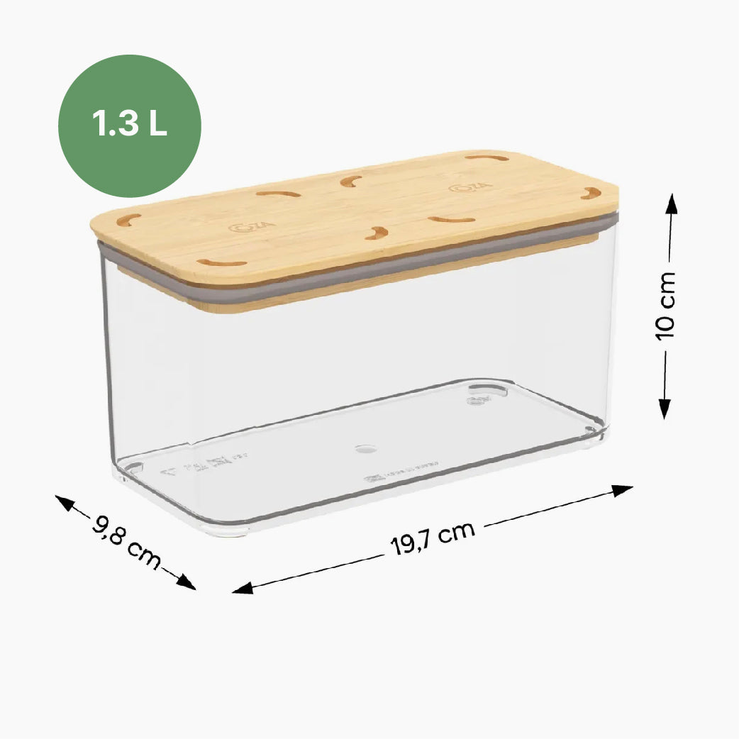 Contenedor Hermético Bambú 1.3L