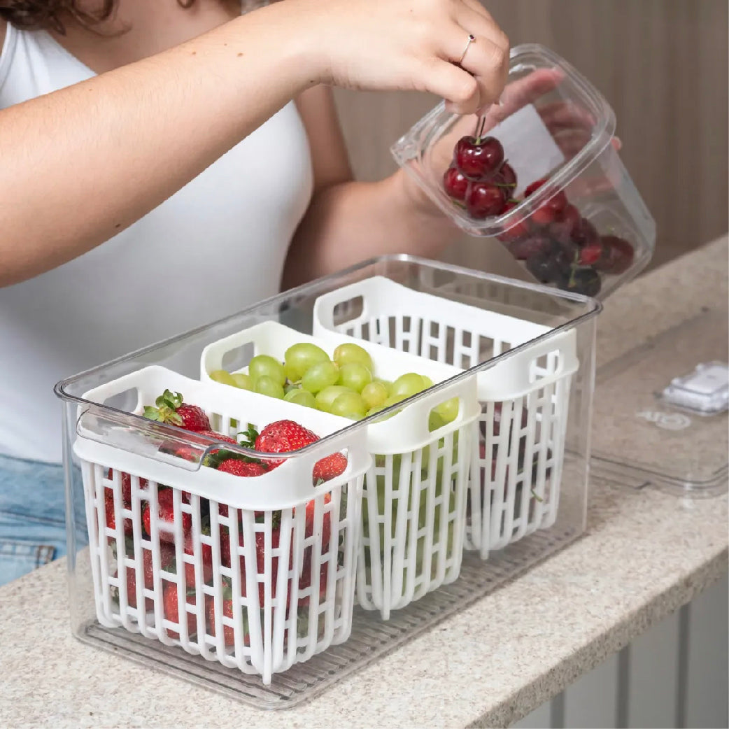 Organizador Dry 6 L con 3 Cestas