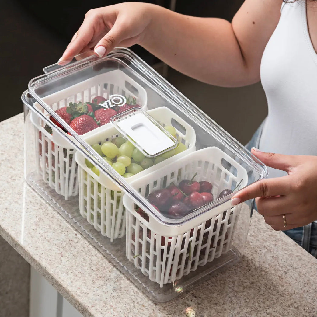 Organizador Dry 6 L con 3 Cestas