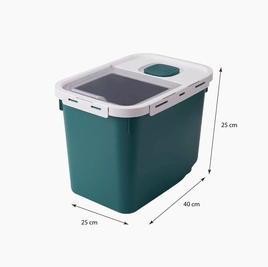 Contenedor de Alimentos  de Mascotas 6L Verde