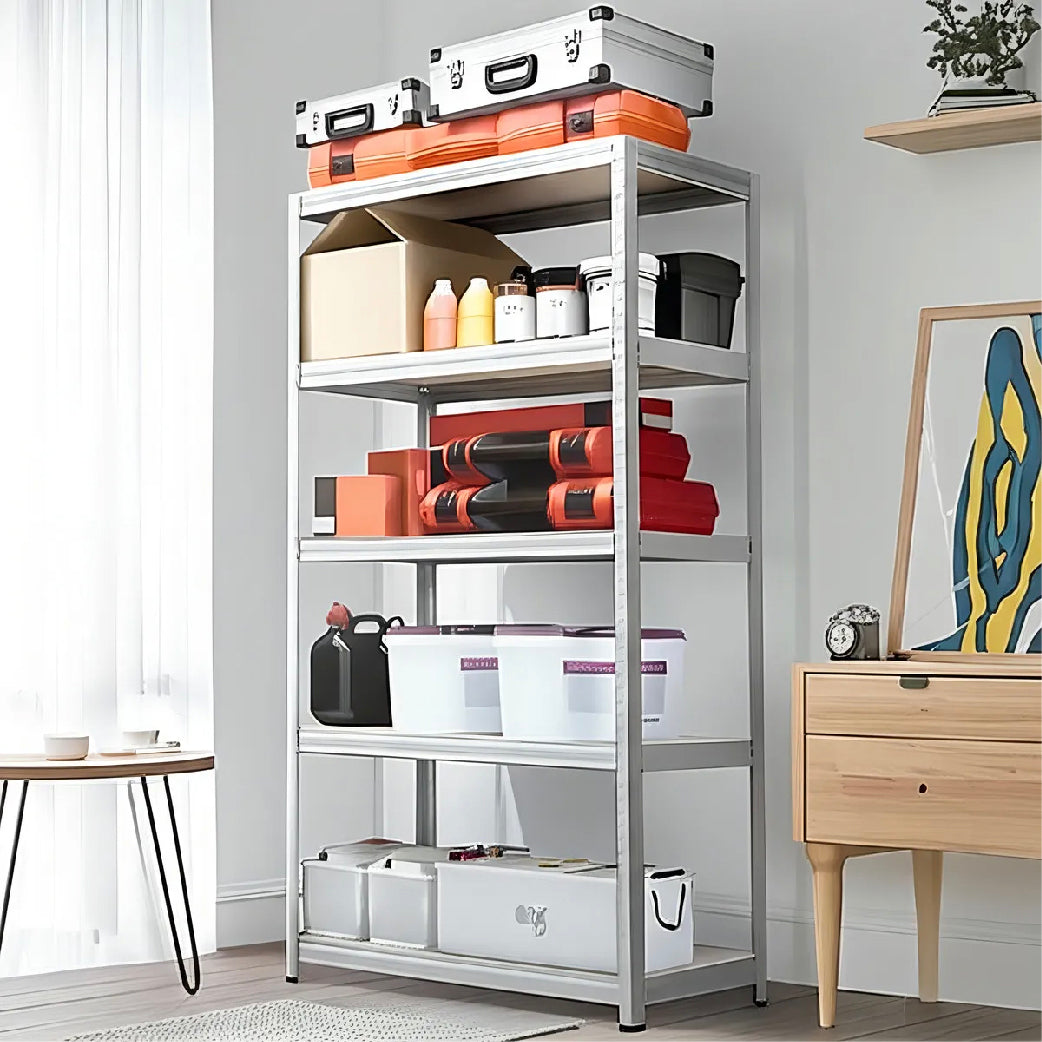 Estante Metalico Plateado 180cm x 90cm