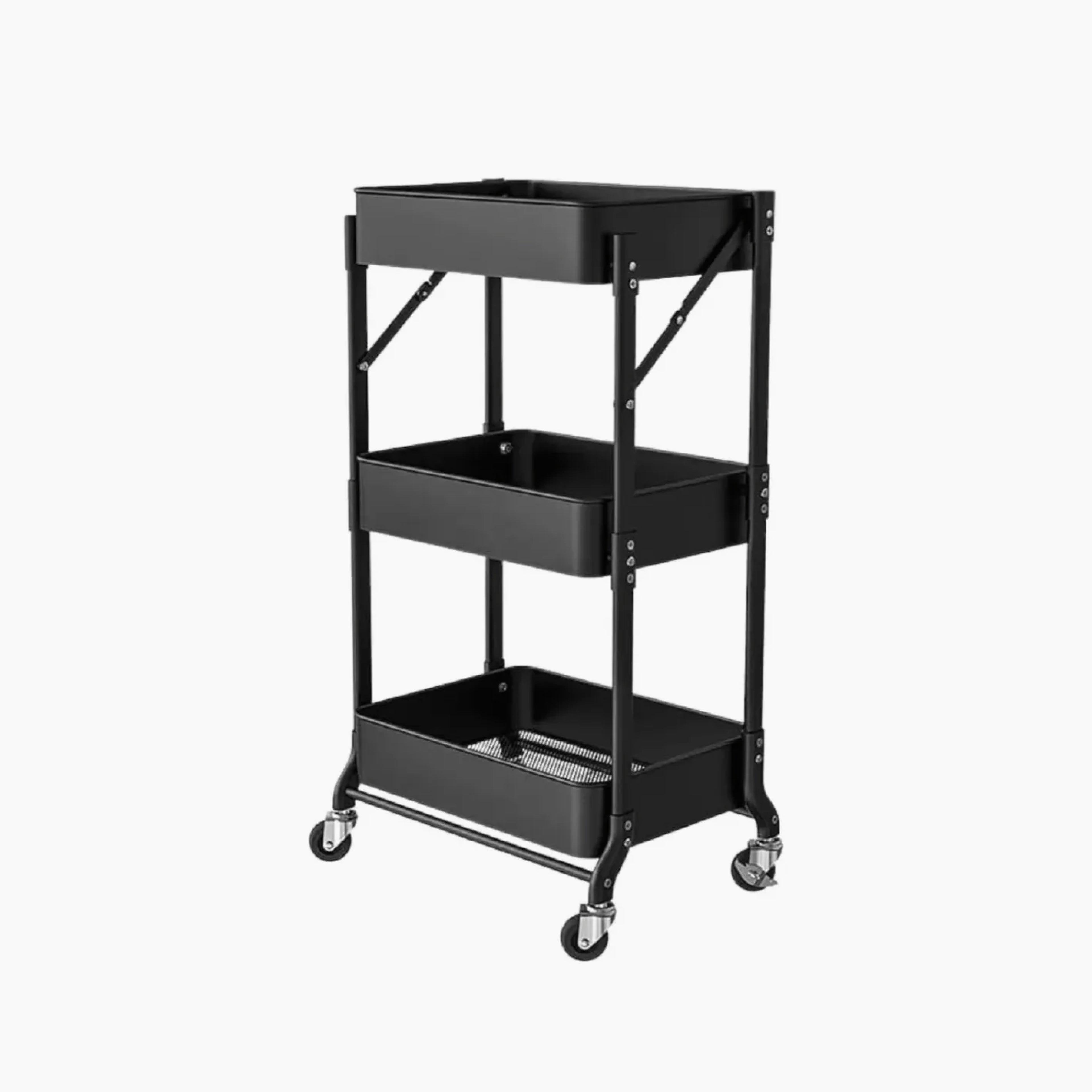 Carro Plegable Multiuso Negro