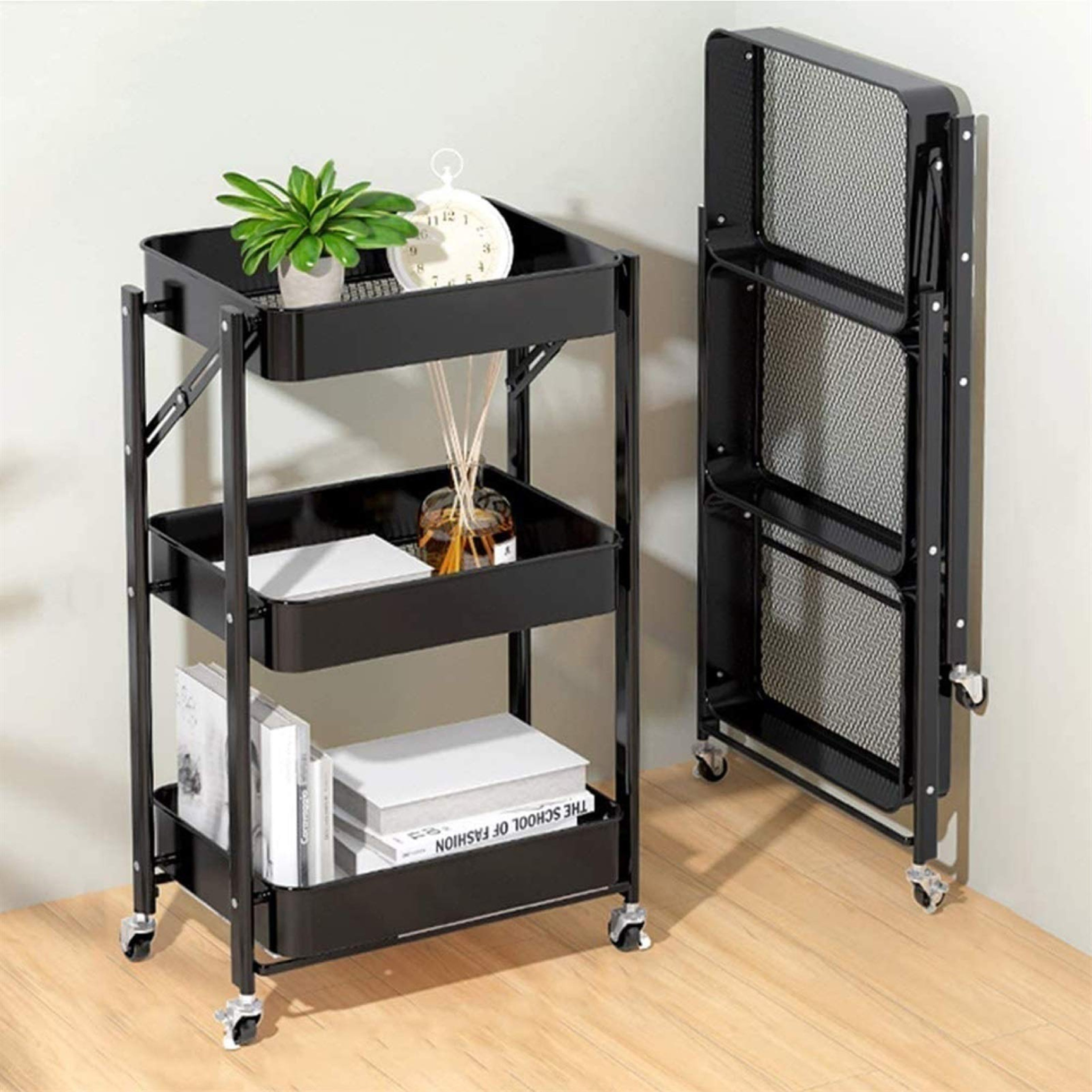 Carro Plegable Multiuso Negro