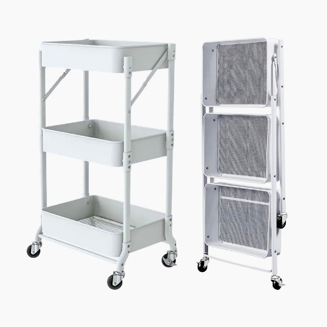 Carro Plegable Multiuso Blanco