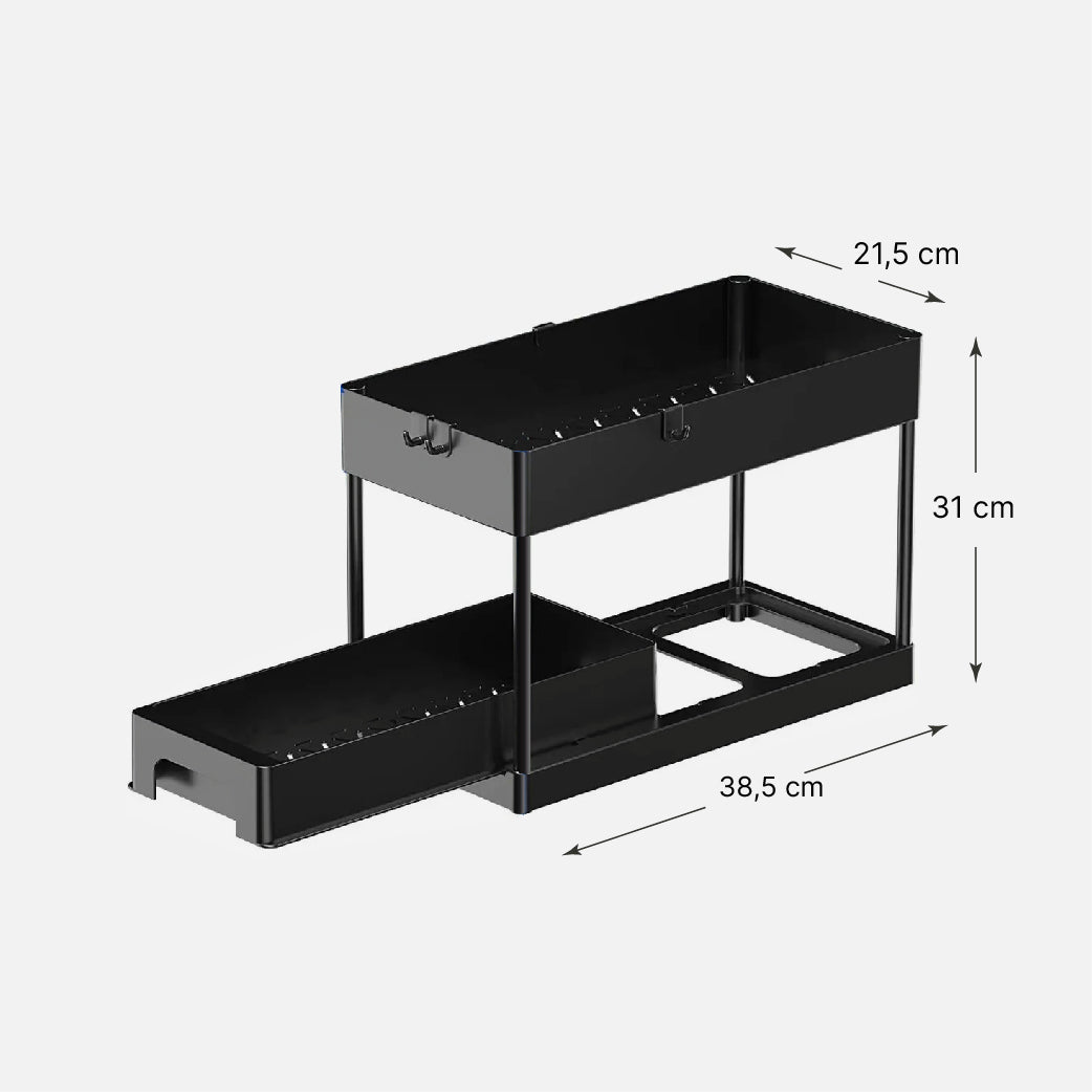 Organizador Deslizante Negro