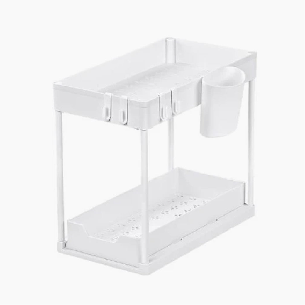 Set 2 Organizadores Deslizantes Blancos