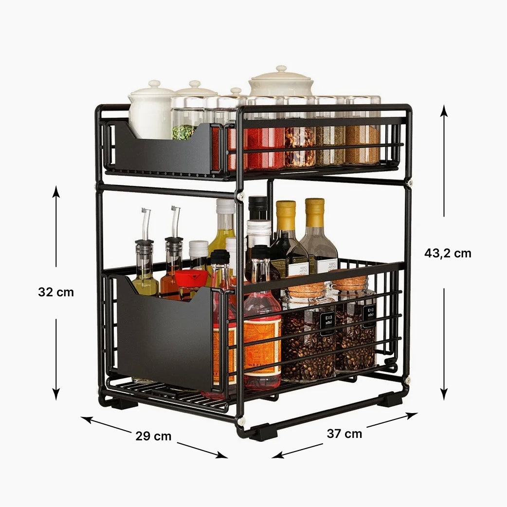 Rack de Cocina 2 Niveles Extensible