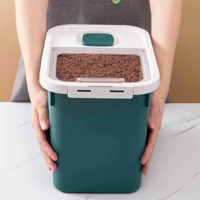 Contenedor de Alimentos  de Mascotas 6L Verde