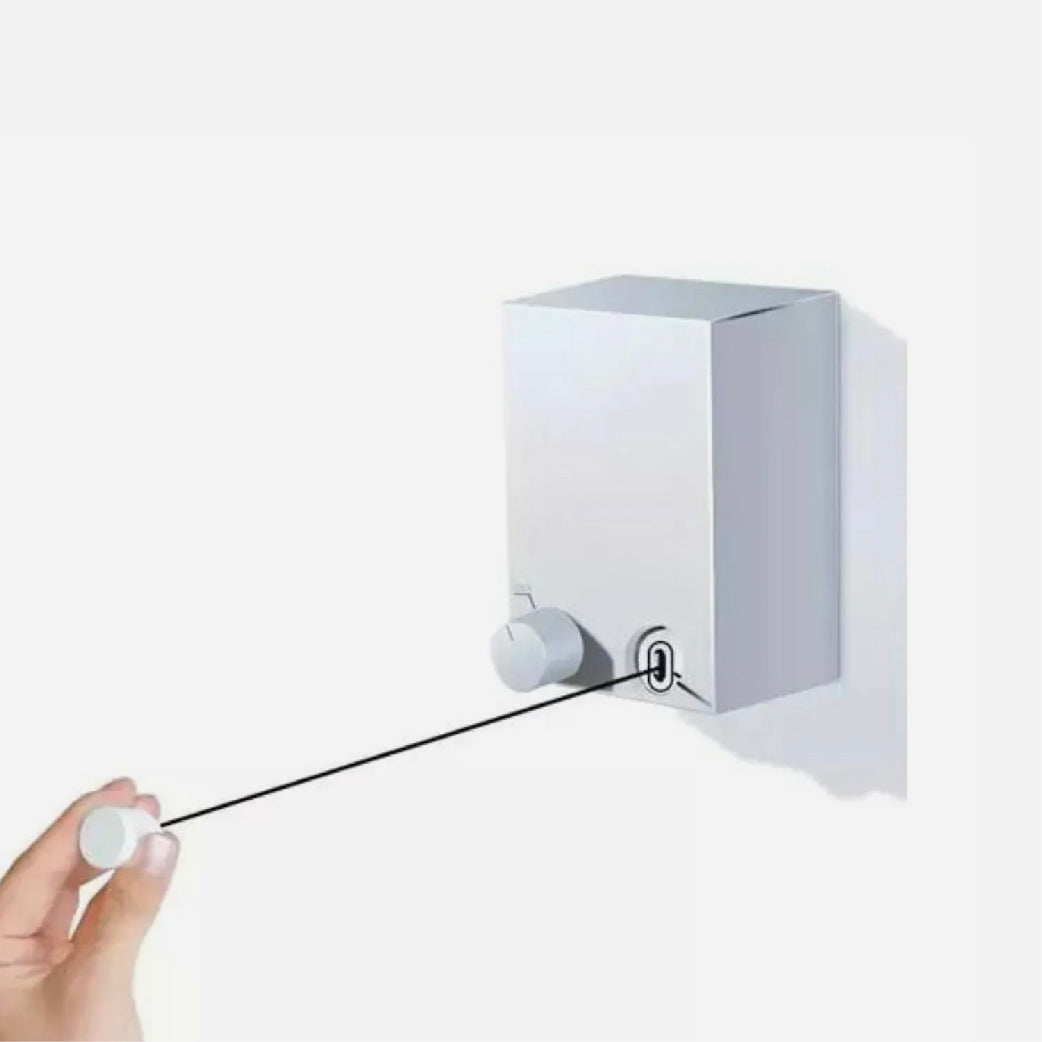 Tendedero Retractil 4 mts Blanco